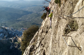 vía ferrata en Cazorla